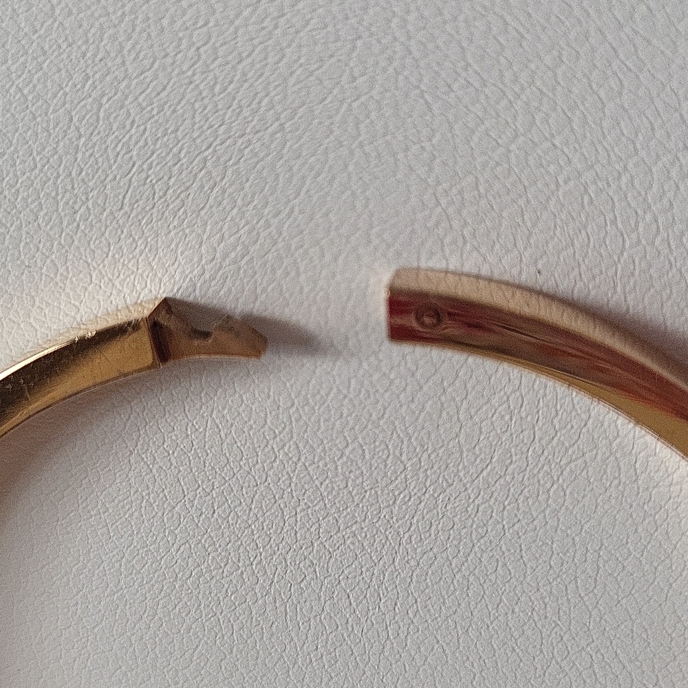 Michael Kors Rose Gold Crystal Logo Hinge Bracelet - Picture 10 of 11